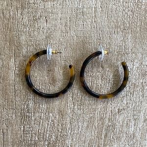 Silver Girl 1.5" Hoop Earrings